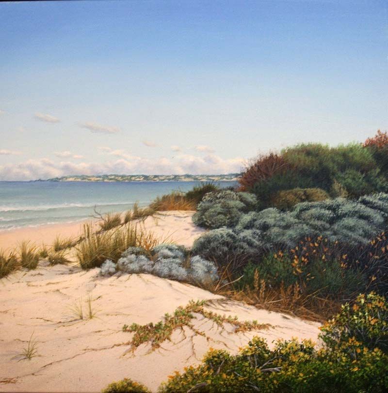 Beach Moods 3, acrylic on canvas, by James Ainslie