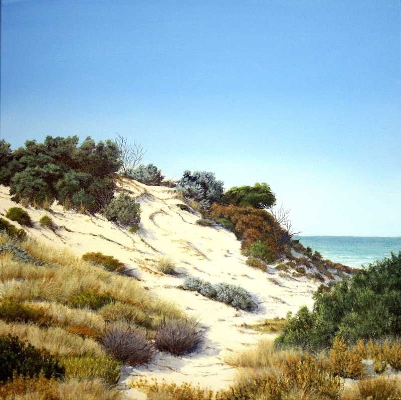 Beach Moods 1, acrylic on canvas, by James Ainslie