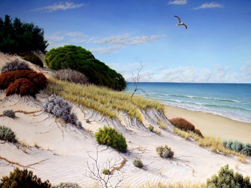 Coastal, paintings by James Ainslie