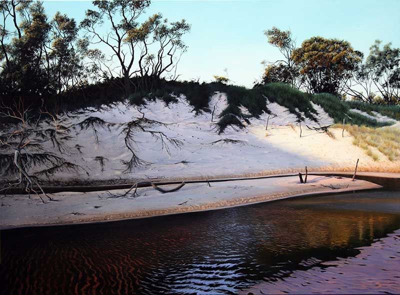 Fading Light 2, acrylic on linen, by James Ainslie
