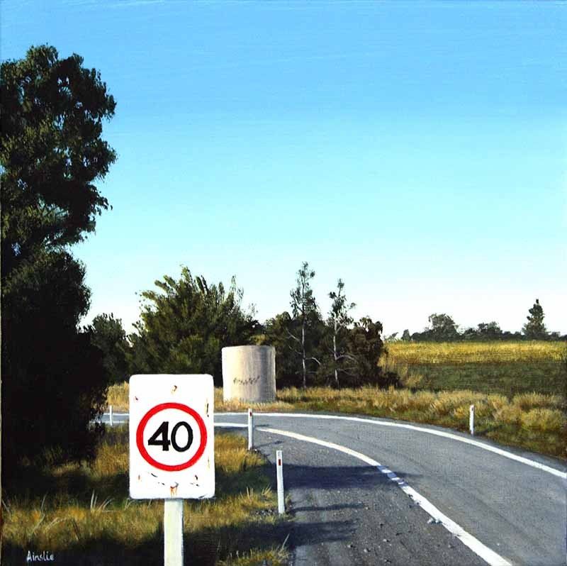 Shadow Play, acrylic on linen, by James Ainslie