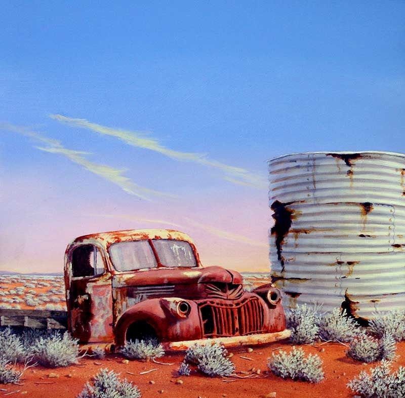 Jetstreams, acrylic on canvas, by James Ainslie