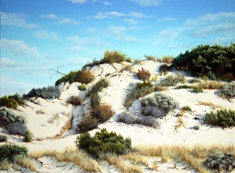 Beach moods 5, acrylic on canvas, by James Ainslie