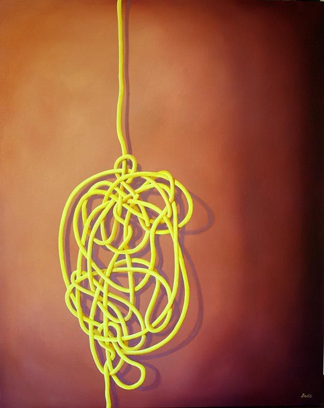 Gordian Complex 2, acrylic and oil on linen, by James Ainslie