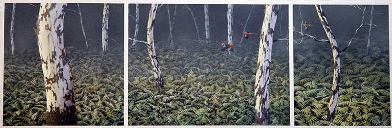 Tjukalu Mists Remembered, acrylic on linen, by James Ainslie