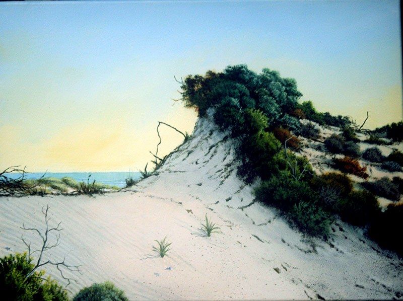 Near Chinaman's Well, acrylic on canvas, by James Ainslie