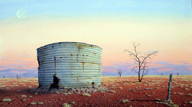 Clouds Of Promise 2, acrylic on linen, by James Ainslie