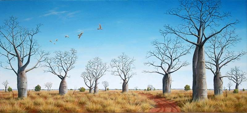 Kimberley Dream, acrylic on linen, by James Ainslie