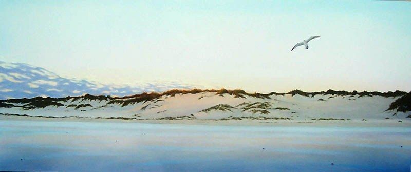 Dawn Walk On Cable Beach, acrylic on linen, by James Ainslie