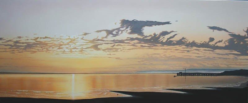 Mundoo Night, acrylic on linen, by James Ainslie