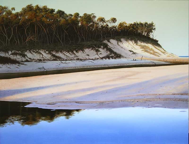 Evenings' Long Shadows, acrylic on linen, by James Ainslie