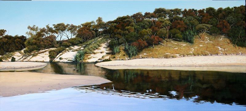Sunrise Morning, acrylic on linen, by James Ainslie