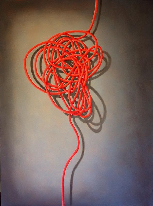 Gordian Complex 1, acrylic on linen, by James Ainslie